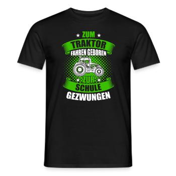 Traktorfahrer Sprüche Landwirt - Männer T-Shirt - Schwarz - Vorne - AI Model Male 178 light (178cm)