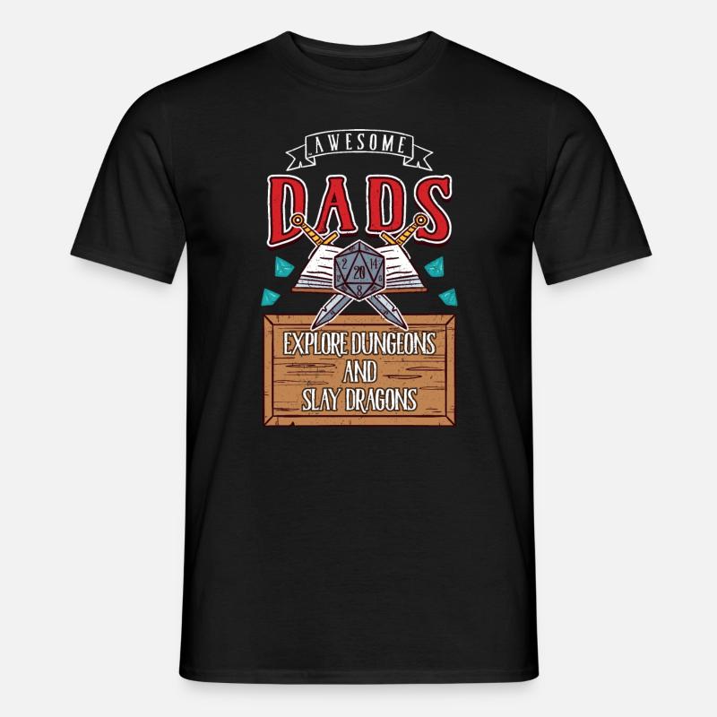 Awesome Dads RPG - Männer T-Shirt - Schwarz