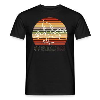 Skateboard Skateboardfahrer Skaten - Männer T-Shirt - Schwarz - Vorne - AI Model Male 178 light (178cm)