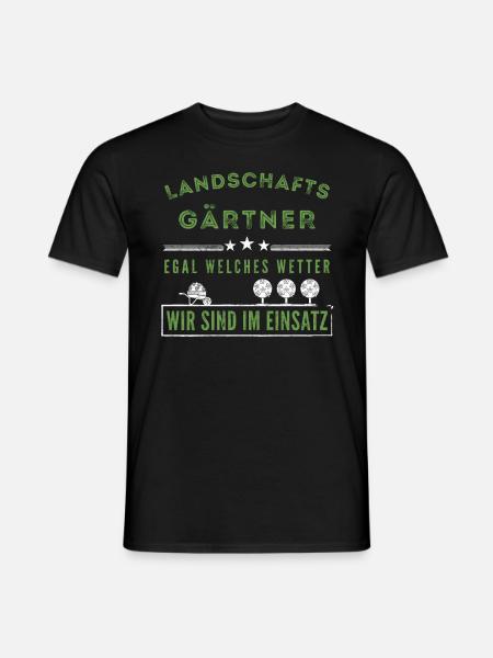 Galabauer Landschaftsgärtner Garten Spruch - Männer T-Shirt - Schwarz