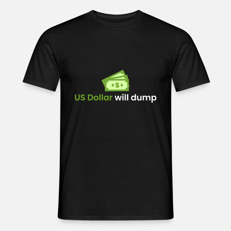 US Dollar wird einbrechen - Männer T-Shirt - Schwarz