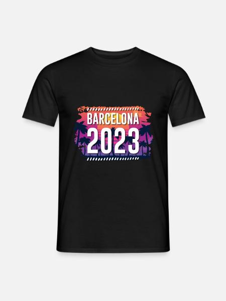 Barcelona 2023 - Männer T-Shirt - Schwarz