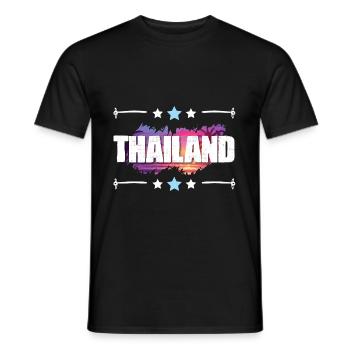 Thailand - Men's T-Shirt - black - Front - AI Model Male 178 light (178cm)