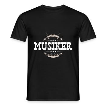 Musiker Beruf - Männer T-Shirt - Schwarz - Vorne - AI Model Male 178 light (178cm)