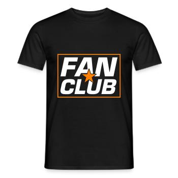 Fan Club - Men's T-Shirt - black - Front - AI Model Male 178 light (178cm)