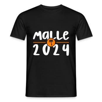 Malle 2024 - Männer T-Shirt - Schwarz - Vorne - AI Model Male 178 light (178cm)