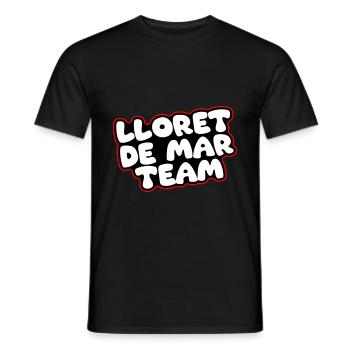 L’équipe Lloret De Mar - T-shirt homme - noir - Devant - AI Model Male 178 light (178cm)