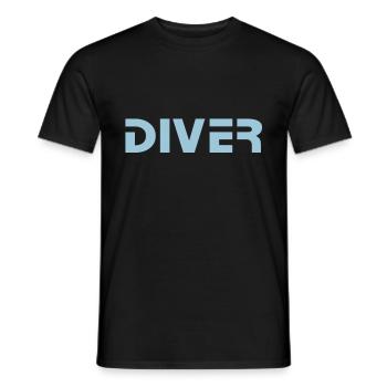 diver Taucher Tauchen - Männer T-Shirt - Schwarz - Vorne - AI Model Male 178 light (178cm)