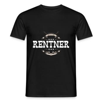 Rentner Rente - Männer T-Shirt - Schwarz - Vorne - AI Model Male 178 light (178cm)