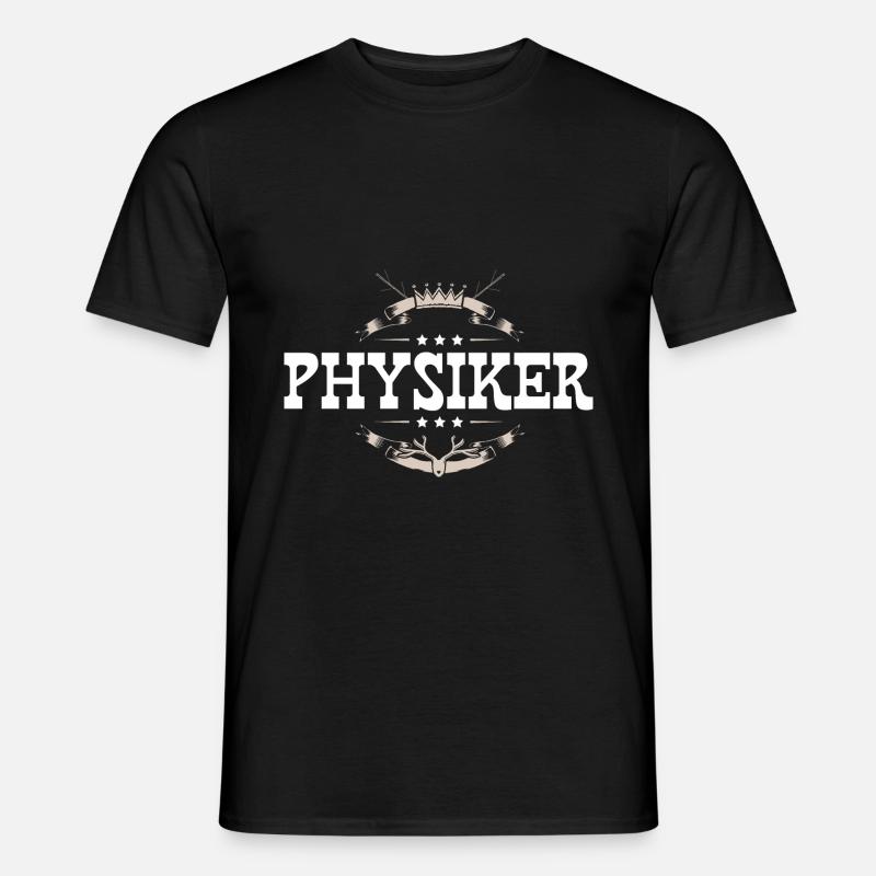 Physiker Beruf - Männer T-Shirt - Schwarz