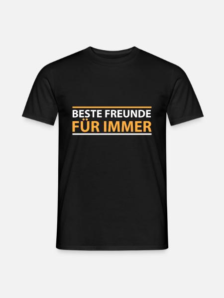 beste Freunde für immer - Männer T-Shirt - Schwarz