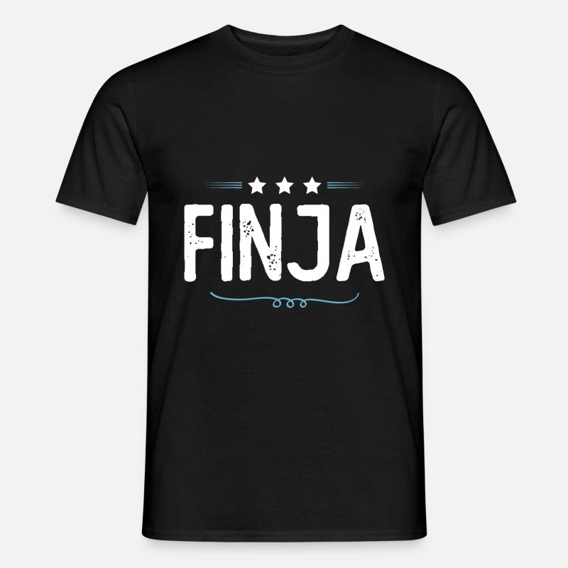 Finja - Männer T-Shirt - Schwarz