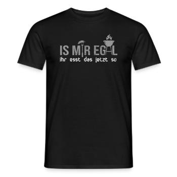 Barbecue Is Mir Egal Ihr Esst Das Jetzt So Geschen - Männer T-Shirt - Schwarz - Vorne - AI Model Male 178 light (178cm)