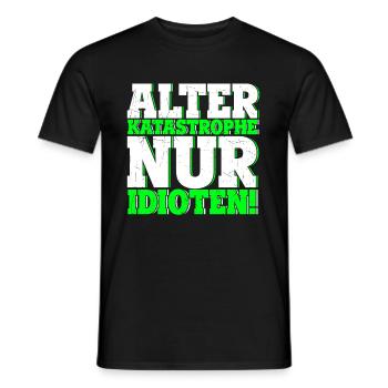 Alter KATASTROPHE nur Idioten - KFZ Mechaniker Aut - Männer T-Shirt - Schwarz - Vorne - AI Model Male 178 light (178cm)