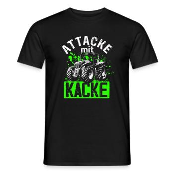 Landwirt Bauer Traktor Spruch Farmer Landwirtschaf - Männer T-Shirt - Schwarz - Vorne - AI Model Male 178 light (178cm)