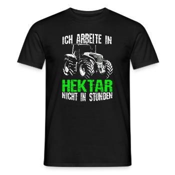 Beruf Bauer Traktor Landwirt Landwirtschaft Agrar - Männer T-Shirt - Schwarz - Vorne - AI Model Male 178 light (178cm)