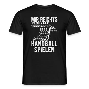 Handballer Mannschaft Handball spielen Jungen Gesc - Männer T-Shirt - Schwarz - Vorne - AI Model Male 178 light (178cm)