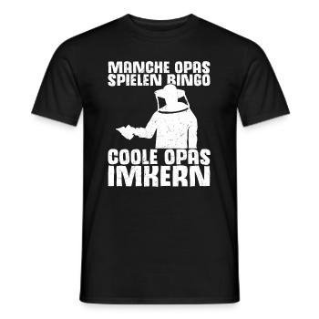 Imker Großvater Manche Opas spielen Bingo coole Op - Männer T-Shirt - Schwarz - Vorne - AI Model Male 178 light (178cm)