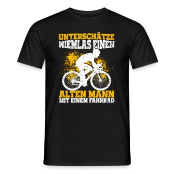 Radfahrer Fahrradfahrer Outdoor Radsport Lustig Sp - Männer T-Shirt - Schwarz - Vorne - AI Model Male 178 light (178cm)