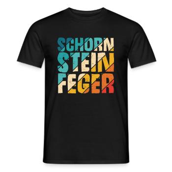 Schorn Stein Feger Schornstein Glücksbringer Kamin - Männer T-Shirt - Schwarz - Vorne - AI Model Male 178 light (178cm)