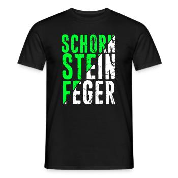 Schorn Stein Feger Schornstein Glücksbringer Kamin - Männer T-Shirt - Schwarz - Vorne - AI Model Male 178 light (178cm)