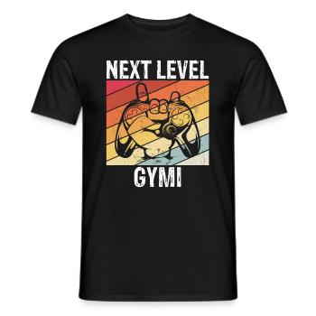 NEXT LEVEL GYMI - Grundschule Geschafft Abschied G - Männer T-Shirt - Schwarz - Vorne - AI Model Male 178 light (178cm)