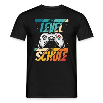 NEXT LEVEL REALSCHULE - neue Schule Abenteuer Cont - Männer T-Shirt - Schwarz - Vorne - AI Model Male 178 light (178cm)