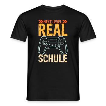 neue Schule Zocker Contoller Abenteuer Vintage Rea - Männer T-Shirt - Schwarz - Vorne - AI Model Male 178 light (178cm)