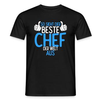 So Sieht Der Beste Chef Der Welt Aus Hübscher Boss - Männer T-Shirt - Schwarz - Vorne - AI Model Male 178 light (178cm)