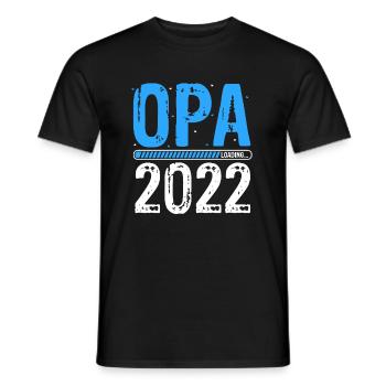 Opa Loading 2022 Babyankündigung Geburt Schwangers - Männer T-Shirt - Schwarz - Vorne - AI Model Male 178 light (178cm)