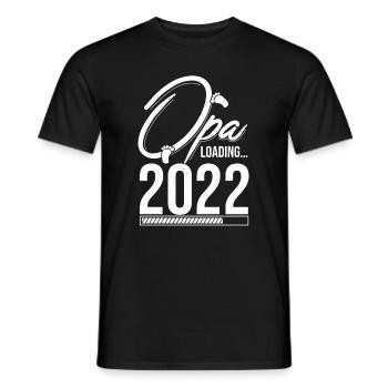 Opa Loading 2022 Babyankündigung Geburt Schwangers - Männer T-Shirt - Schwarz - Vorne - AI Model Male 178 light (178cm)