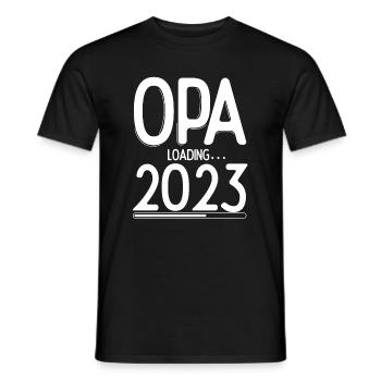 Opa Loading 2023 Babyankündigung Geburt Familienop - Männer T-Shirt - Schwarz - Vorne - AI Model Male 178 light (178cm)