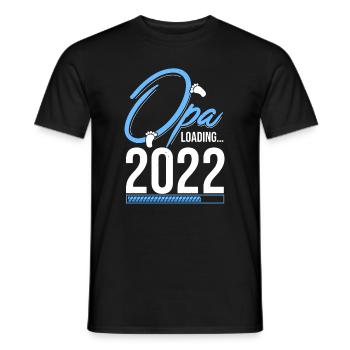 Opa Loading 2022 Babyankündigung Geburt Babygesche - Männer T-Shirt - Schwarz - Vorne - AI Model Male 178 light (178cm)