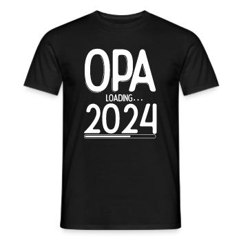 Opa Loading 2024 Babyankündigung Geburt Familienop - Männer T-Shirt - Schwarz - Vorne - AI Model Male 178 light (178cm)