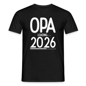 Opa Loading 2026 Babyankündigung Geburt Familienop - Männer T-Shirt - Schwarz - Vorne - AI Model Male 178 light (178cm)