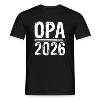 Opa Loading 2026 Babyankündigung Geburt Schwangers - Männer T-Shirt - Schwarz - Vorne - AI Model Male 178 light (178cm)