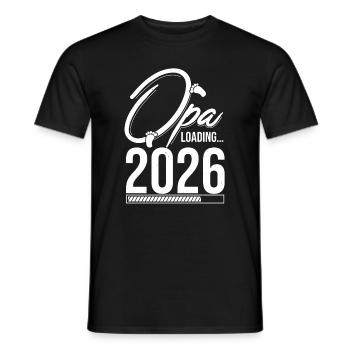 Opa Loading 2026 Babyankündigung Geburt Babygesche - Männer T-Shirt - Schwarz - Vorne - AI Model Male 178 light (178cm)