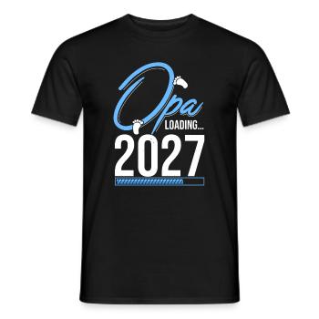 Opa Loading 2027 Babyankündigung Geburt Familienop - Männer T-Shirt - Schwarz - Vorne - AI Model Male 178 light (178cm)
