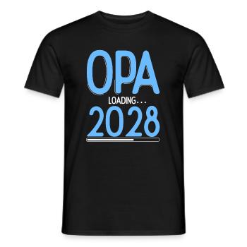 Opa Loading 2028 Babyankündigung Geburt Schwangers - Männer T-Shirt - Schwarz - Vorne - AI Model Male 178 light (178cm)