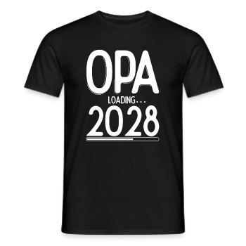 Opa Loading 2028 Babyankündigung Geburt Familienop - Männer T-Shirt - Schwarz - Vorne - AI Model Male 178 light (178cm)