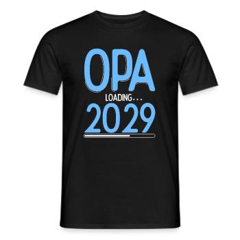 Opa Loading 2029 Babyankündigung Geburt Schwangers - Männer T-Shirt - Schwarz - Vorne - AI Model Male 178 light (178cm)