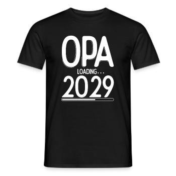 Opa Loading 2029 Babyankündigung Geburt Familienop - Männer T-Shirt - Schwarz - Vorne - AI Model Male 178 light (178cm)