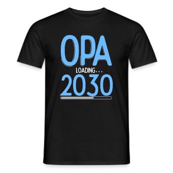 Opa Loading 2030 Babyankündigung Geburt Schwangers - Männer T-Shirt - Schwarz - Vorne - AI Model Male 178 light (178cm)
