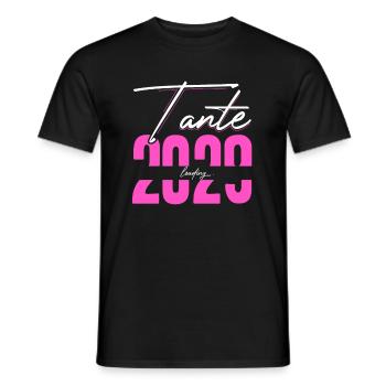 Tante Loading 2029 Babyankündigung Geburt Beste Ta - Männer T-Shirt - Schwarz - Vorne - AI Model Male 178 light (178cm)