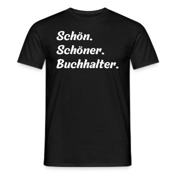 Schön. Schöner. Buchhalter - Männer T-Shirt - Schwarz - Vorne - AI Model Male 178 light (178cm)