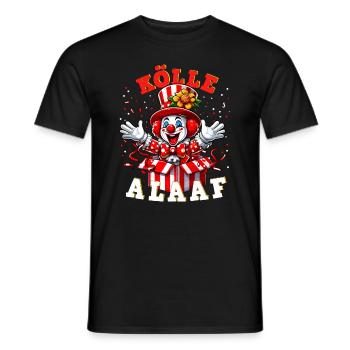 Kölle Alaaf Köln Karneval Clown Verkleidung lustig - Männer T-Shirt - Schwarz - Vorne - AI Model Male 178 light (178cm)