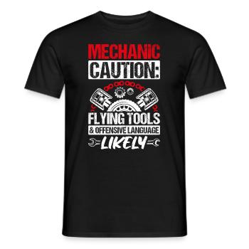 Mécanicien Tuning Tuner Passionné de voiture Papa Geschen - T-shirt homme - noir - Devant - AI Model Male 178 light (178cm)