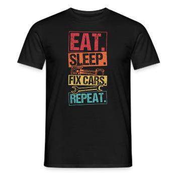 Tuner Voiture Passionné Réparation Outil Mécanicien - T-shirt homme - noir - Devant - AI Model Male 178 light (178cm)