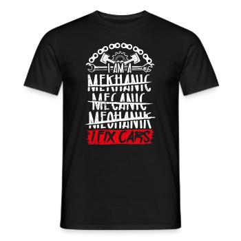 Tuner Voiture Passionné Réparation Outil Mécanicien - T-shirt homme - noir - Devant - AI Model Male 178 light (178cm)