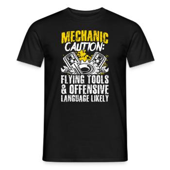 Mécanicien Tuning Tuner Voiture Amant Cadeau Do - T-shirt homme - noir - Devant - AI Model Male 178 light (178cm)